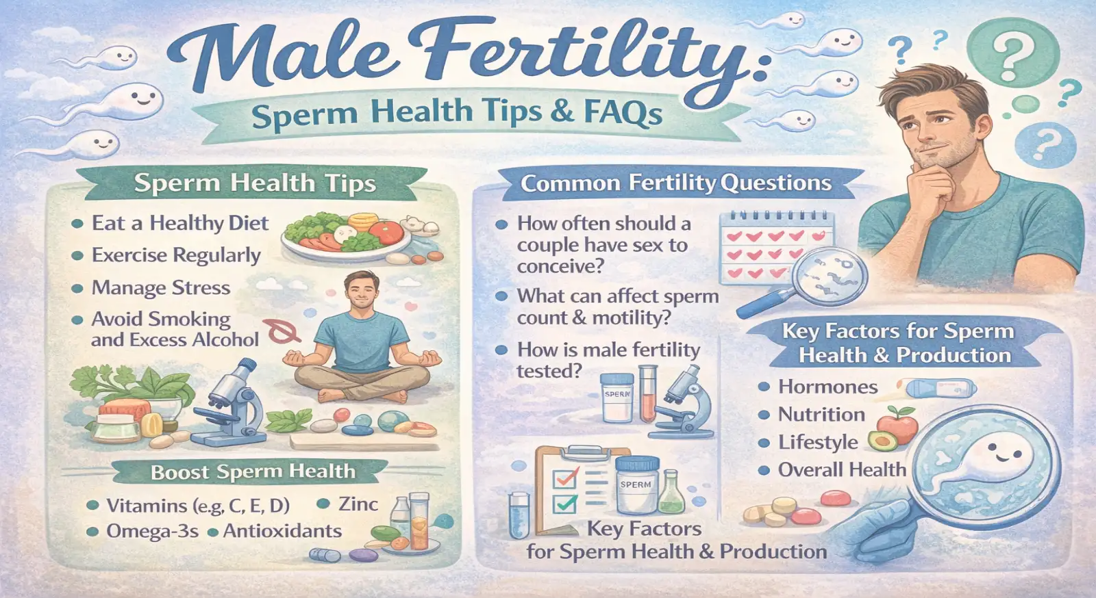 Male Fertility Sperm Health Tips & FAQs