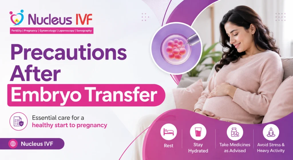 Precautions After Embryo Transfer | Nucleus IVF